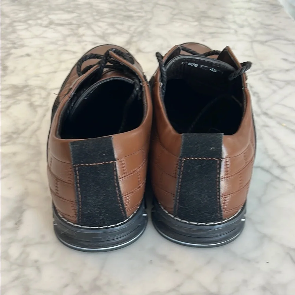 Men's Gatsby Brown and Black Orthopedic Dress Shoes